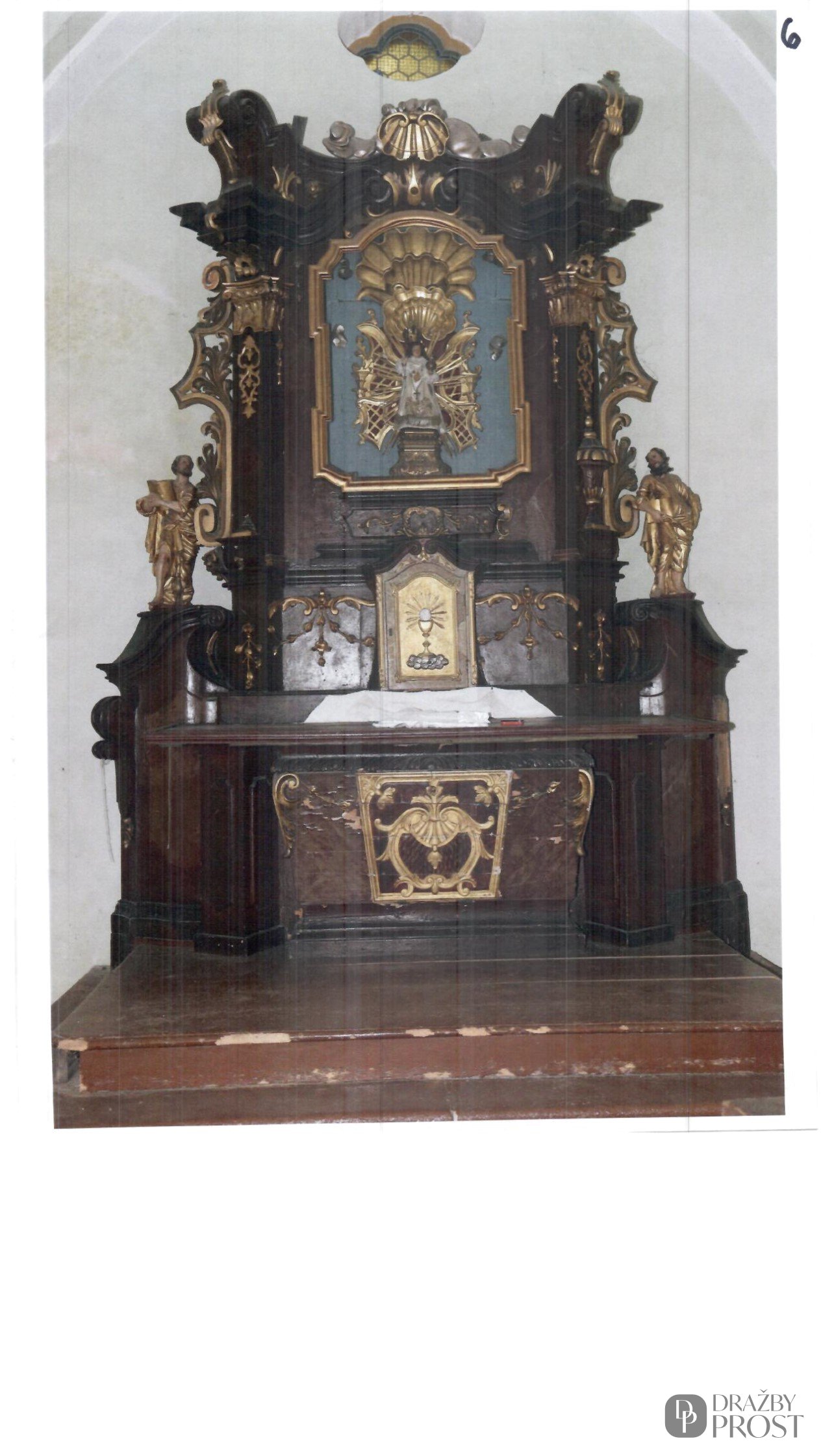 Podíl 1/8 mobiliáře kostela u Sv. Ježíška v Plzni